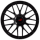 SPACWHEELS F083 GLOSS BLACK FRONT